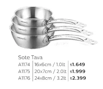 Sote Tava A1174 16X6Cm / 1.0Lt