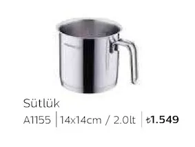 Sütlük A1155 14X14Cm / 2.0Lt