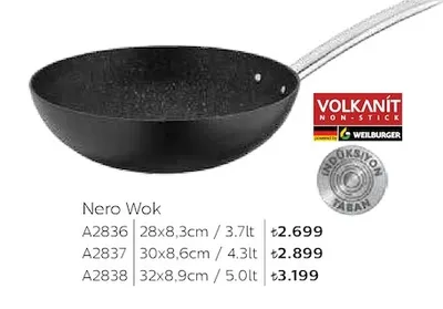 Nero Wok A2836 28X8,3Cm / 3.7Lt