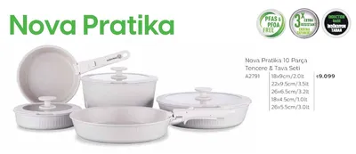 Nova Pratik 10 Parça Tencere & Tava Seti