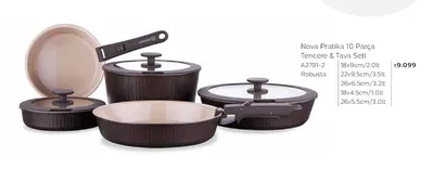 Nova Pratik 10 Parça Tencere & Tava Seti