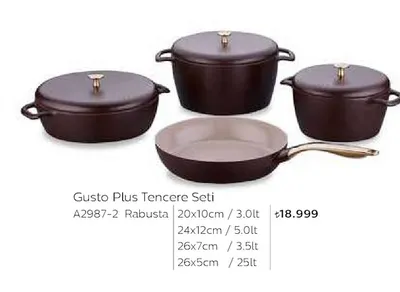 Gusto Plus Tencere Seti