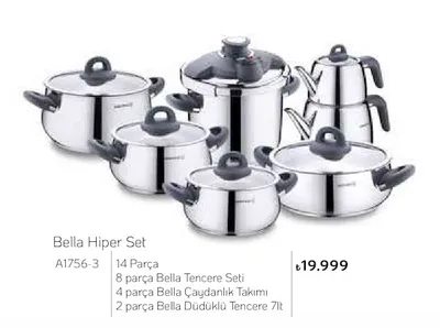 Korkmaz Bella Hiper Set 14 Parça