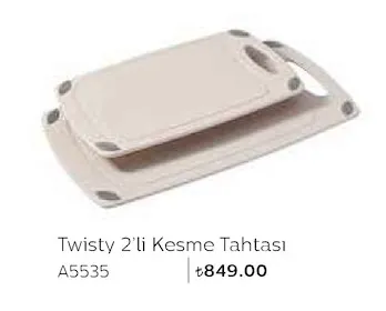 Twisty 2'Li Kesme Tahtası