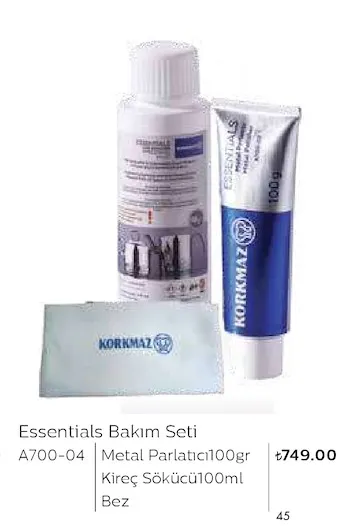 Essentials Bakım Seti