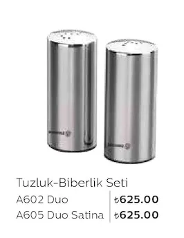 Tuzluk-Biberlik Seti A602 Duo