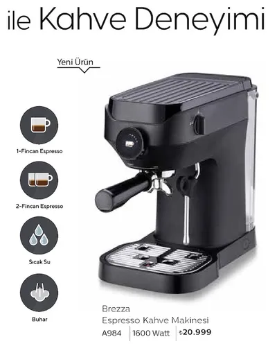 Brezza Espresso Kahve Makinesi A984