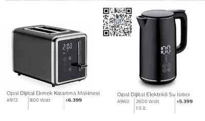 Opal Dijital Ekmek Kızartma Makinesi
