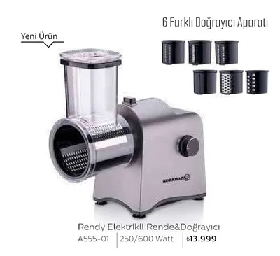 Rendy Elektrikli Rende&Doğrayıcı