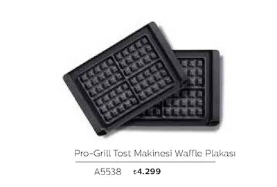 Pro-Grill Tost Makinesi Waffle Plakası A5538