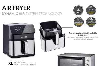 Korkmaz Air Chef Airfryer A894