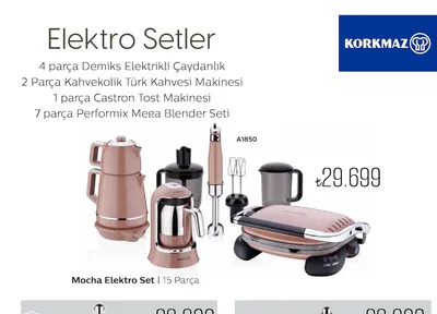 Mocha Elektro Set | 15 Parça