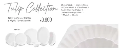 New Bone 30 Parça 6 Kişilik Yemek Takımı