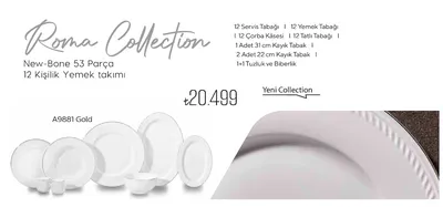 New-Bone 53 Parça 12 Kişilik Yemek Takımı