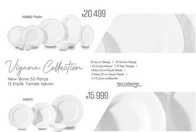 New-Bone 53 Parça 12 Kişilik Yemek Takımı