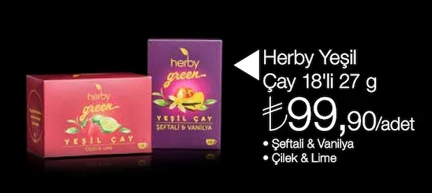 Herby Yeşil Çay 18'Li 27 G