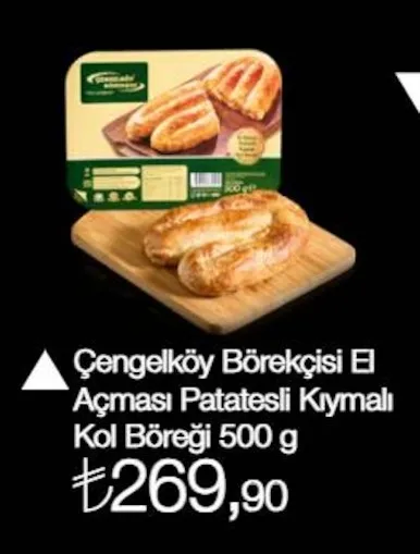 Çengelköy Börekçisi El Açması Patatesli Kıymalı Kol Böreği 500 G