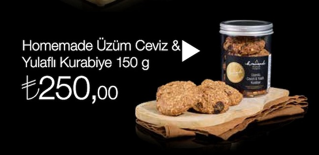 Homemade Üzüm Ceviz & Yulaflı Kurabiye 150 G