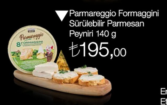 Parmareggio Formaggini Sürülebilir Parmesan Peyniri 140 G