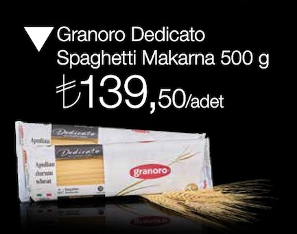Granoro Dedicato Spaghetti Makarna 500 G