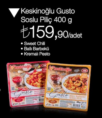 Keskinoğlu Gusto Soslu Piliç 400 G