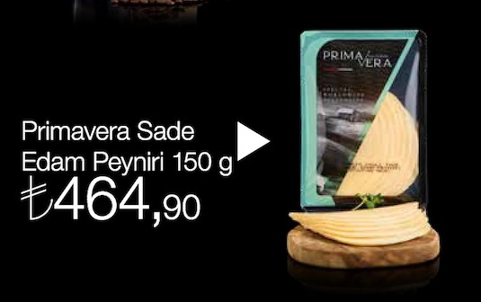 Primavera Sade Edam Peyniri 150 G