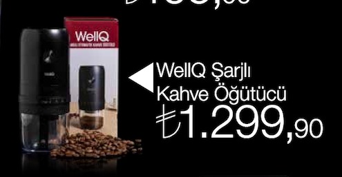 Wellq Şarjlı Kahve Öğütücü