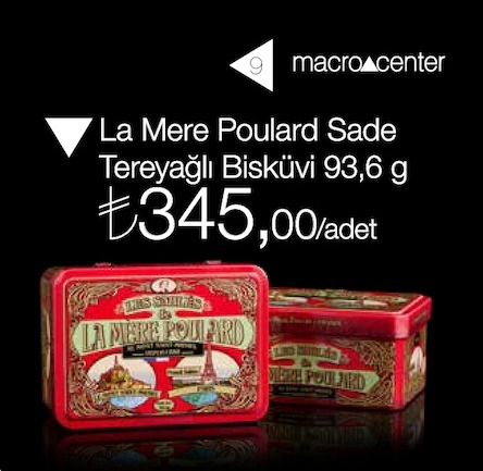 La Mere Poulard Sade Tereyağli Bisküvi 93,6 G