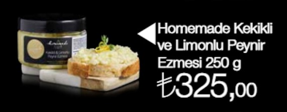 Homemade Kekikli Ve Limonlu Peynir Ezmesi 250 G