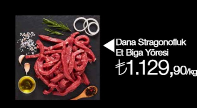 Dana Stragonofluk Et Biga Yöresi 1Kg