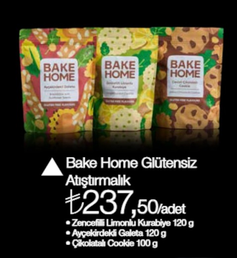 Bake Home Glütensiz Atıştırmalık