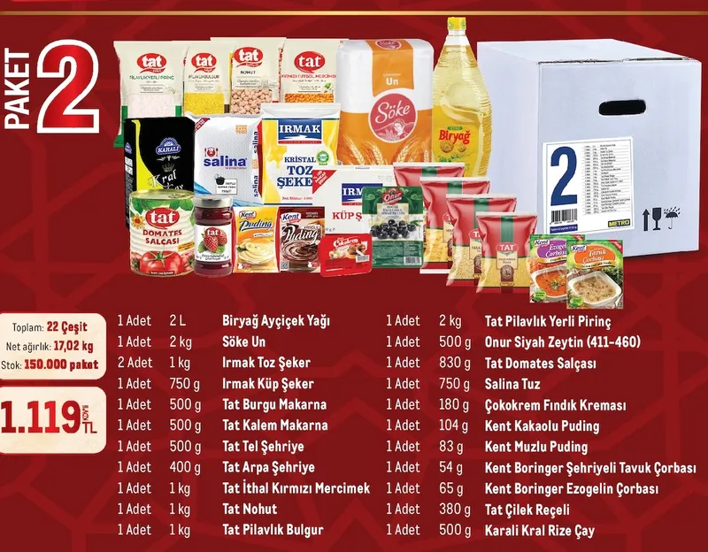 Tat 22 Çeşit Paket