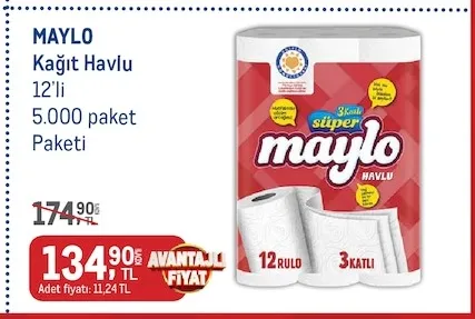 Maylo Kağıt Havlu 12'Li