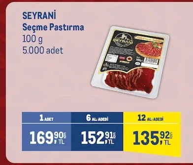 Seyrani Seçme Pastırma 100 G