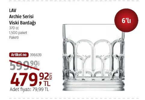 Lav Archie Serisi Viski Bardağı