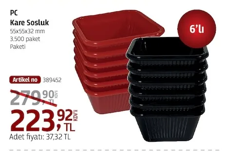 Pc Kare Sosluk 6'Lı