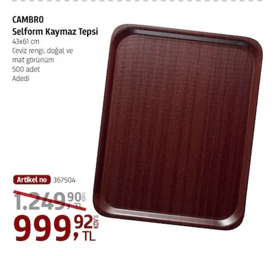 Cambro Selform Kaymaz Tepsi