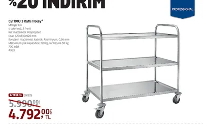 Gst1003 3 Katlı Trolley*