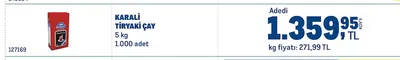 Karali Tiryakî Çay 5 Kg