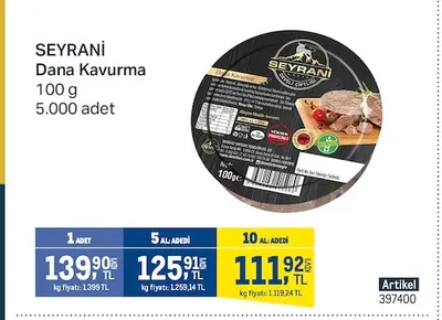 Seyrani Dana Kavurma 100 G