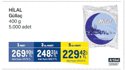 Hi̇Lal Güllaç 400 G