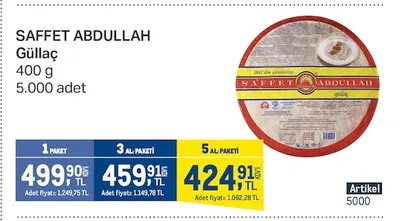 Saffet Abdullah Güllaç 400 G