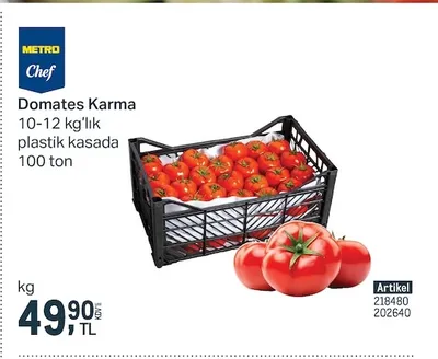 Metro Chef Domates Karma 10-12 Kg'Lık
