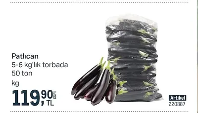 Patlıcan 5-6 Kg'Lık Torbada