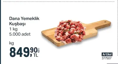 Dana Yemeklik Kuşbaşı 1 Kg