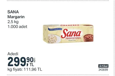 Sana Margarin 2,5 Kg