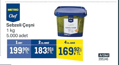 Metro Chef Sebzeli Çeşni 1 Kg