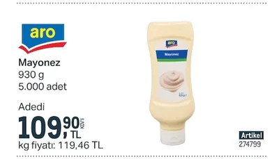 Aro Mayonez 930 G