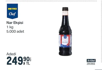 Metro Chef Nar Ekşisi 1 Kg