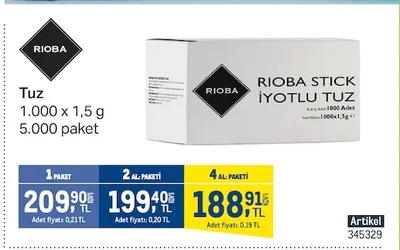 Rioba Tuz 1.000 X 1,5 G